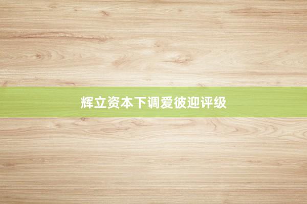 辉立资本下调爱彼迎评级