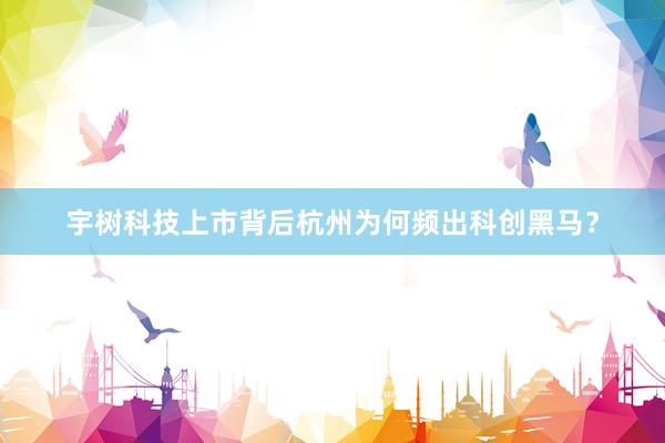 宇树科技上市背后杭州为何频出科创黑马？