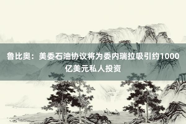 鲁比奥：美委石油协议将为委内瑞拉吸引约1000亿美元私人投资
