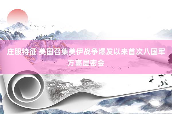 庄股特征 美国召集美伊战争爆发以来首次八国军方高层密会